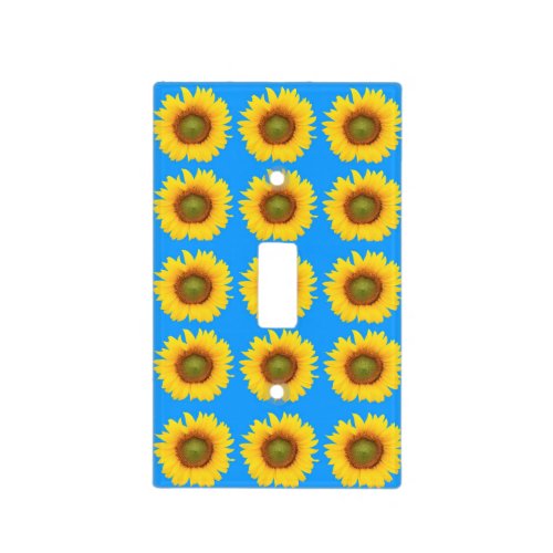 Bright Sunflowers Pattern Light Switch Cover