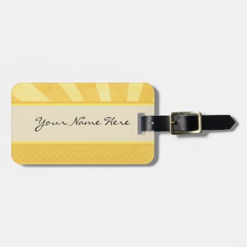 Bright Sunlight And Polka Dots Luggage Tag by suchicandi at Zazzle