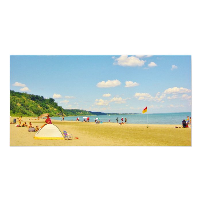 Bright Sunny Beach Day Photo Card