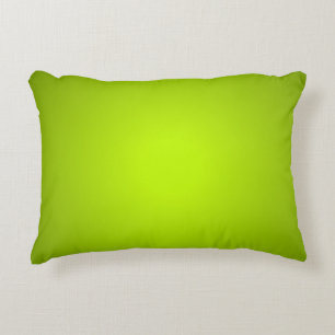 Bright Sunny Green Chartreuse Cheerful Comfy Accent Pillow