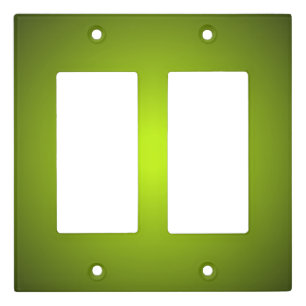 Bright Sunny Green Cheerful Gradient Hues Light Switch Cover