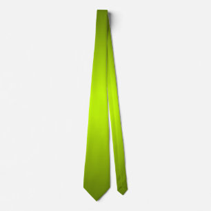 Bright Sunny Green Cheerful Gradient Hues Neck Tie