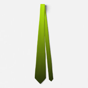  Bright Sunny Green Cheerful Gradient Hues Neck Tie