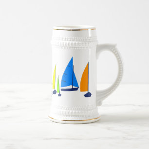 Bright Sunny Sailboats - Stein
