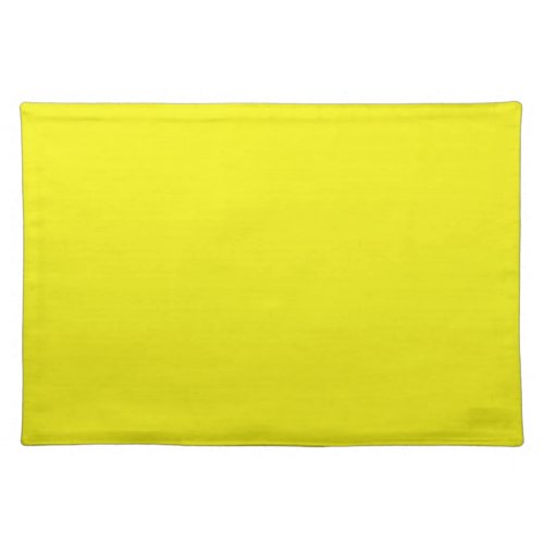 Bright Sunny Yellow Background on a Placemat