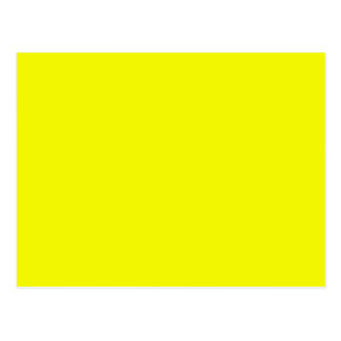 Sunny Yellow Color Only Gifts On Zazzle Bright Sunny Yellow Color Only Custom Products Postcard