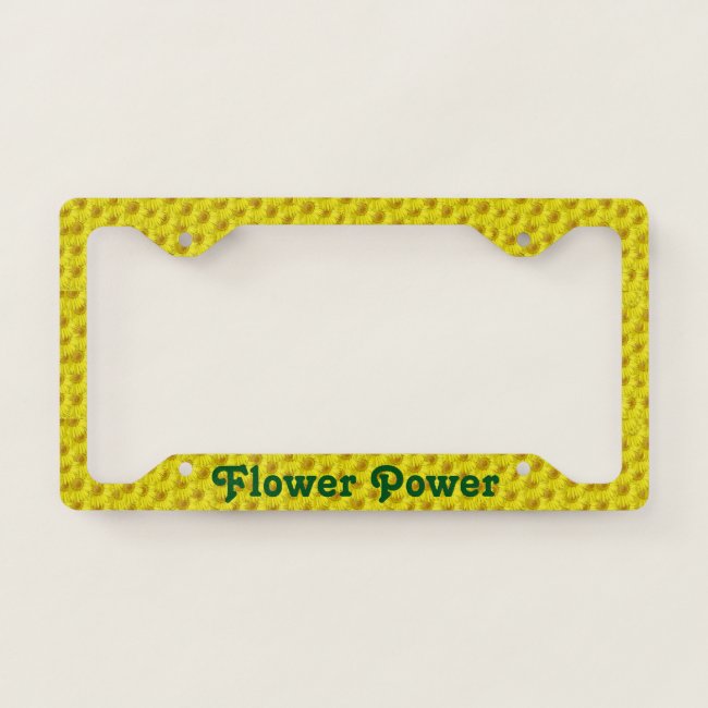 Bright Sunny Yellow Flowers Pattern Flower Power