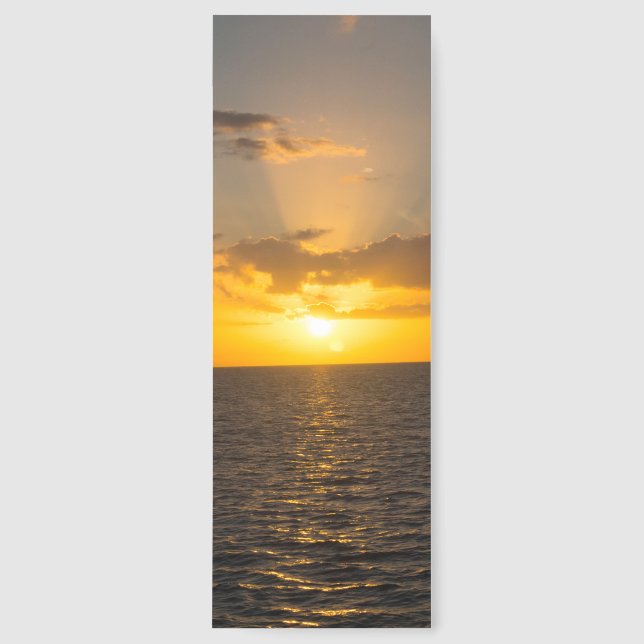 Bright Sunset on the Ocean Bookmarks (Front)