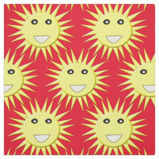 Bright Sunshine Patterned Craft Fabric