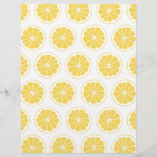 Bright sunshine yellow lemon slice segments