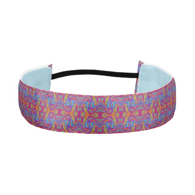 Bright Swirls Athletic Headband (Front)