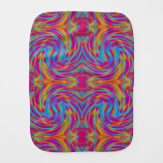 Bright Swirls Baby Burp Cloth