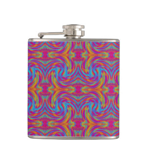 Bright Swirls Flask