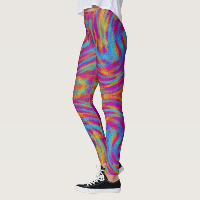 Bright Swirls Leggings (Left)