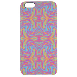 Bright Swirls Clear iPhone 6 Plus Case