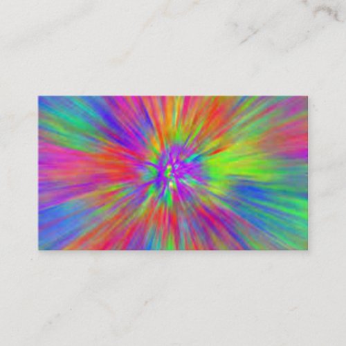 Bright Tie Dye Business Card