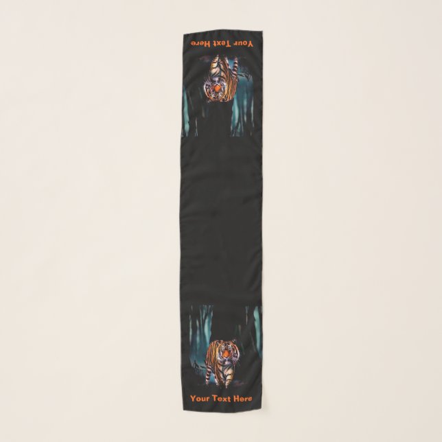 Bright Tiger Dark Forest Scarf (Front)