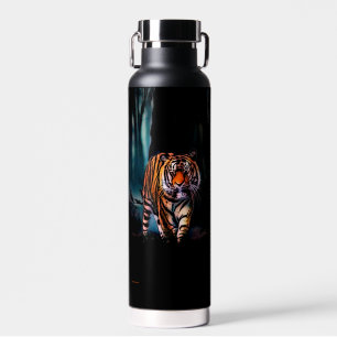 Bright Tiger Dark Forest Water Bottle