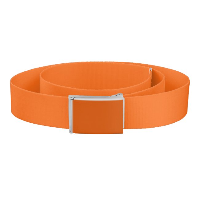 Bright Tiger Orange Solid Color Print Belt (Coil)