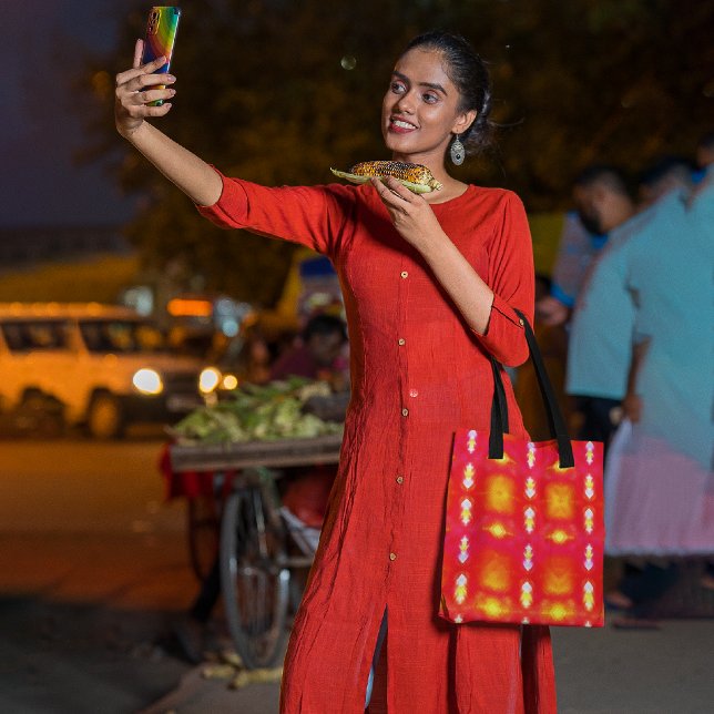 Bright Tile Art Tote Bag (Creator Uploaded)