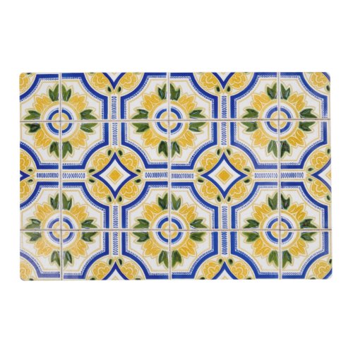Bright tile pattern Portugal Placemat