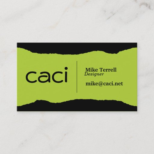Customizable Bright Torn Business Cards