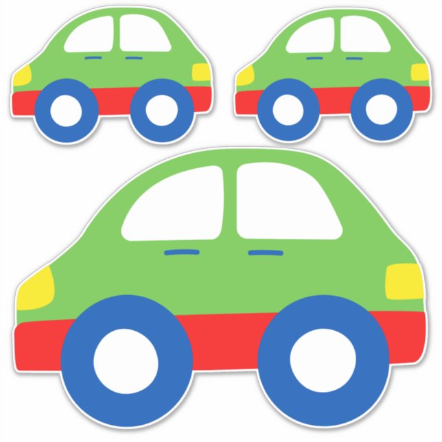 Bright Toy Cars Sticker (Front)