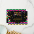 Bright Traditional Mardi Gras Thank You Cards | Zazzle