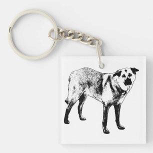bright trail charm, tibetan mix keychain