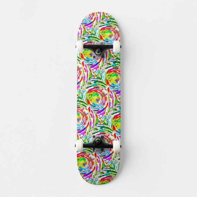 Bright Trendy Skateboard Deck (Front)