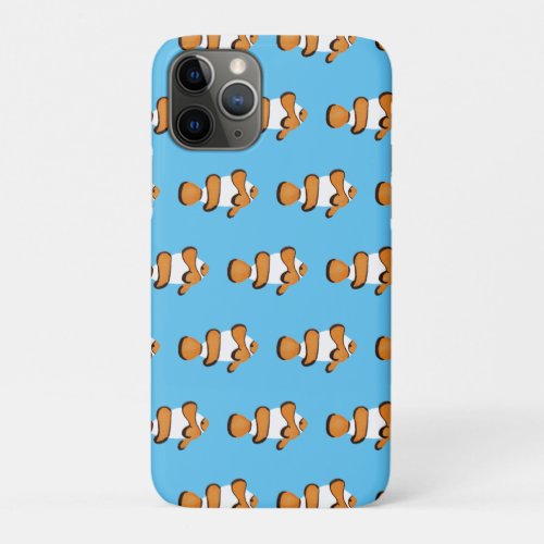 Bright Tropical Clown Fish iPhone 11 Pro Case