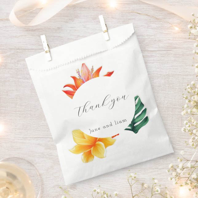 Bright Tropical  Favor Bag (Clipped)
