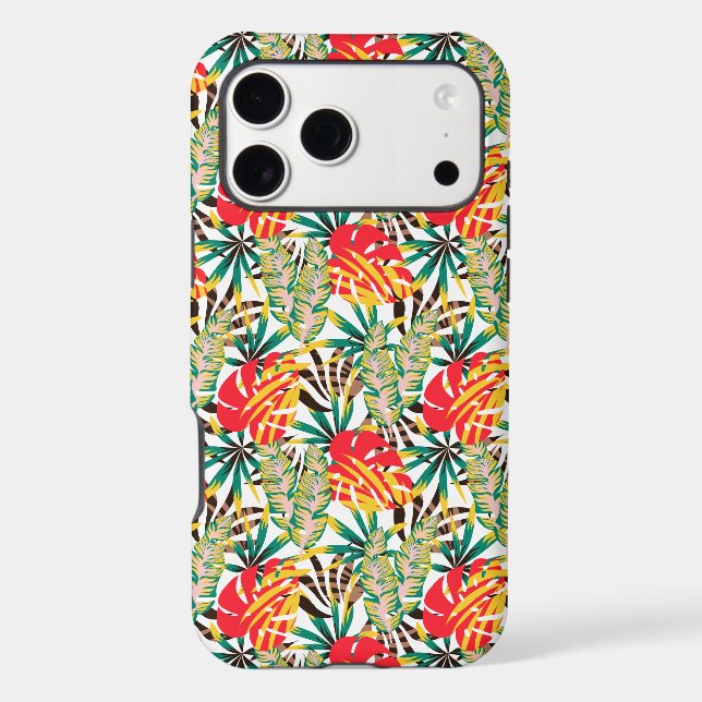Bright Tropical Pattern Case-Mate iPhone Case (Back)