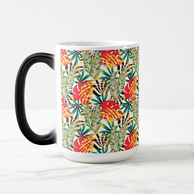 Bright Tropical Pattern Color Morph Mug (Left)