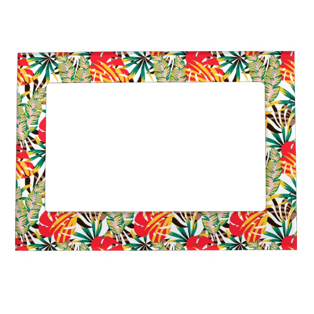 Bright Tropical Pattern Magnetic Frame (Front)
