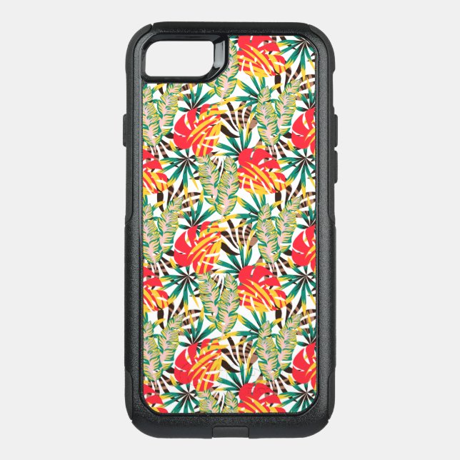 Bright Tropical Pattern Otterbox iPhone Case (Back)
