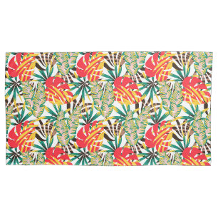 Bright Tropical Pattern Pillow Case