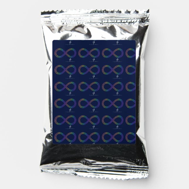Bright Tropical Spectrum Infinity Hearts Coffee Drink Mix (Front)