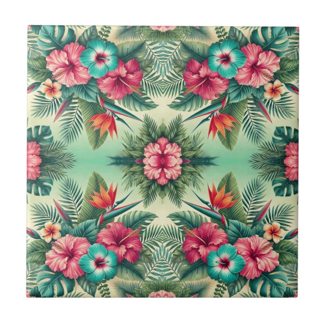 Bright Tropics Ceramic Tile (Front)