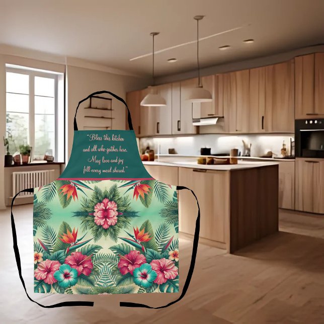Bright Tropics Customizable Apron (Creator Uploaded)