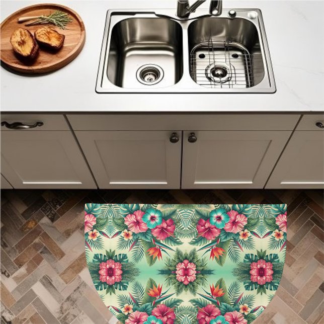 Bright Tropics Half Circle Doormat (Creator Uploaded)