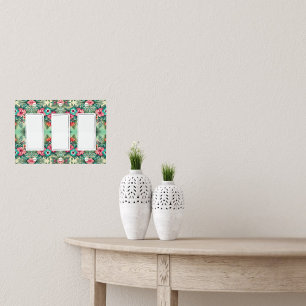 Bright Tropics Triple Rocker Light Switch Cover