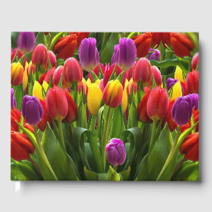 Bright Tulips Guest Book