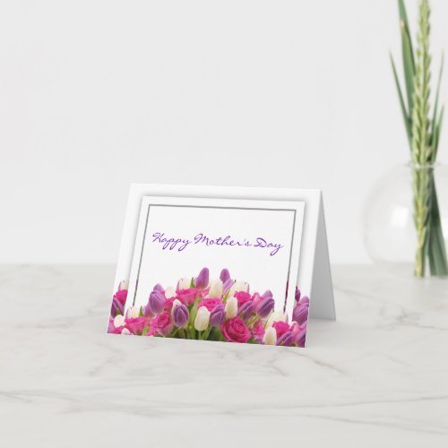 BRIGHT TULIPS MOTHERS DAY CARD