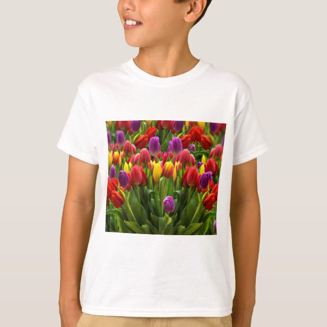 Bright Tulips T-Shirt (Front)