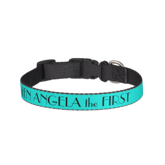 Bright Turquoise Dog Collar Personalized