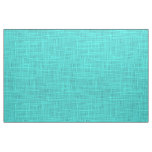 Bright Turquoise Faux Jute Textile Weave Pattern Fabric