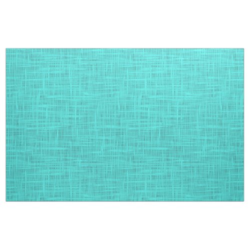 Bright Turquoise Faux Jute Textile Weave Pattern Fabric