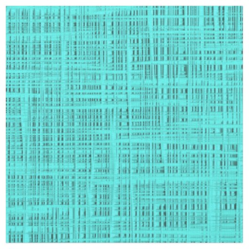 Bright Turquoise Faux Jute Textile Weave Pattern Fabric