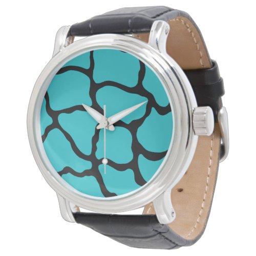 Bright Turquoise Giraffe Watch